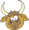 Shocked Bull Clip Art